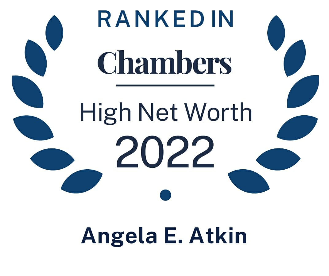 Ranked in Chambers High Net Worth 2022 Angela E. Atkin