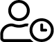 user clock icon