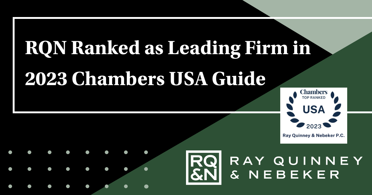 RQN Ranked as Leading Firm in 2023 Chambers USA Guide Ray Quinney